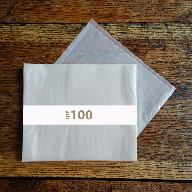 Pochettes cristal 215 x 155 rabat 10 mm